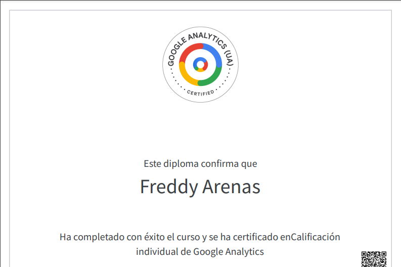 Certificación Analytics